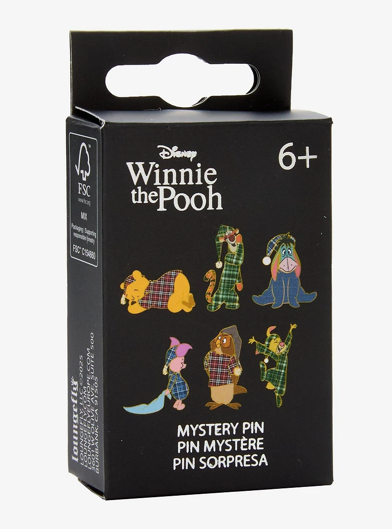 Loungefly Disney Winnie the Pooh Plaid Pajamas Blind Box Enamel Pin — BoxLunch Exclusive