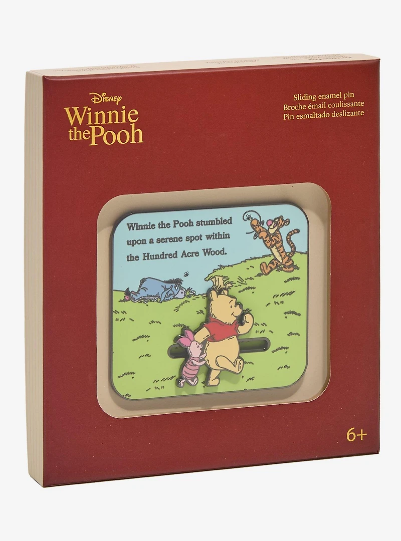 Loungefly Disney Winnie the Pooh Scene Limited Edition Sliding Enamel Pin - BoxLunch Exclusive