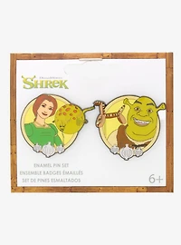 Loungefly DreamWorks Shrek Fiona & Shrek Enamel Pin Set - BoxLunch Exclusive