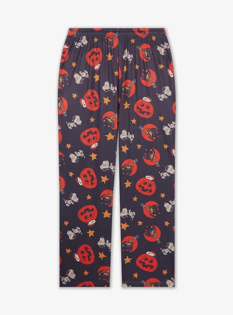 Peanuts Snoopy Jack-o-Lantern Allover Print Sleep Pants — BoxLunch Exclusive