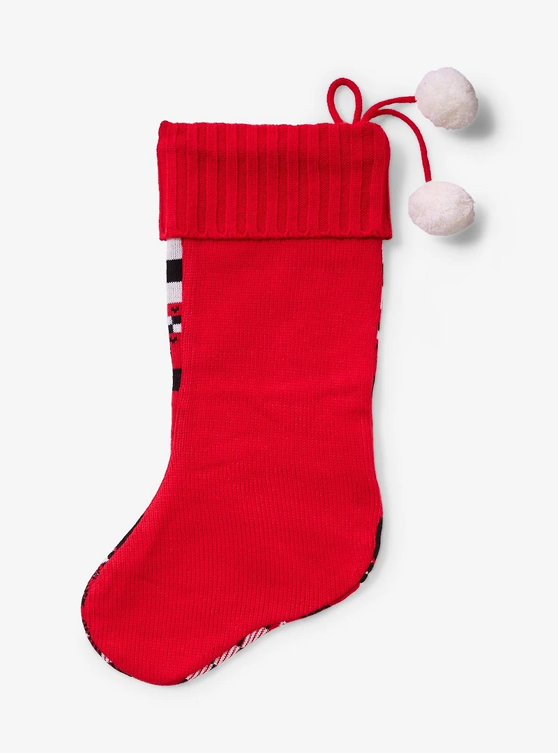 Disney Pixar Cars Lightning McQueen Holiday Knit Stocking — BoxLunch Exclusive