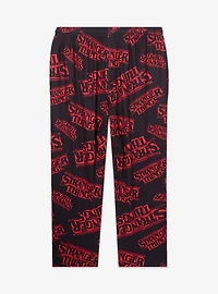 Stranger Things Title Allover Print Women's Plus Sleep Pants — BoxLunch Exclusive