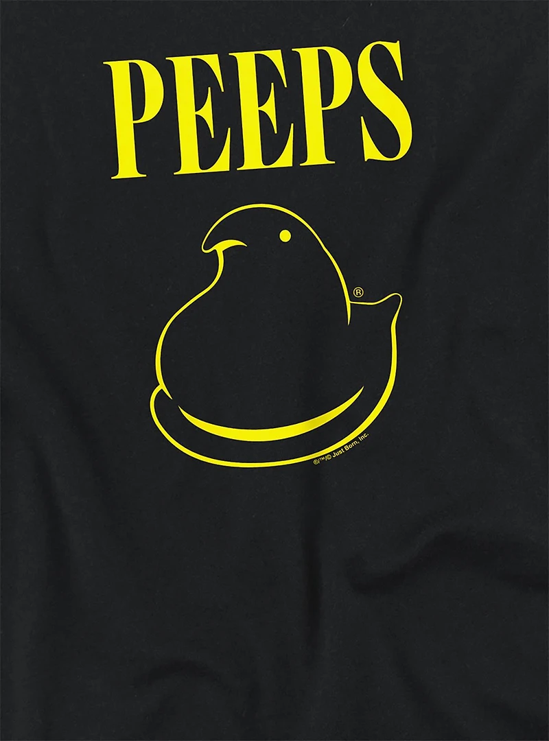Peeps Easter Black And Yellow Womens Crop Top