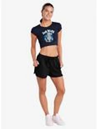 SpongeBob SquarePants Easter Squidward 'Sup Peeps Baby Rib Womens Crop Top