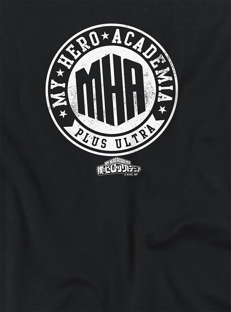 My Hero Academia Vintage MHA Plus Ultra Badge Women's Crop Top T-Shirt