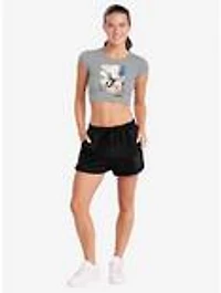 My Hero Academia Deku and Bakugo Close Cap Sleeve Baby Rib Women's Crop Top