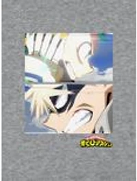 My Hero Academia Deku and Bakugo Close Cap Sleeve Baby Rib Women's Crop Top