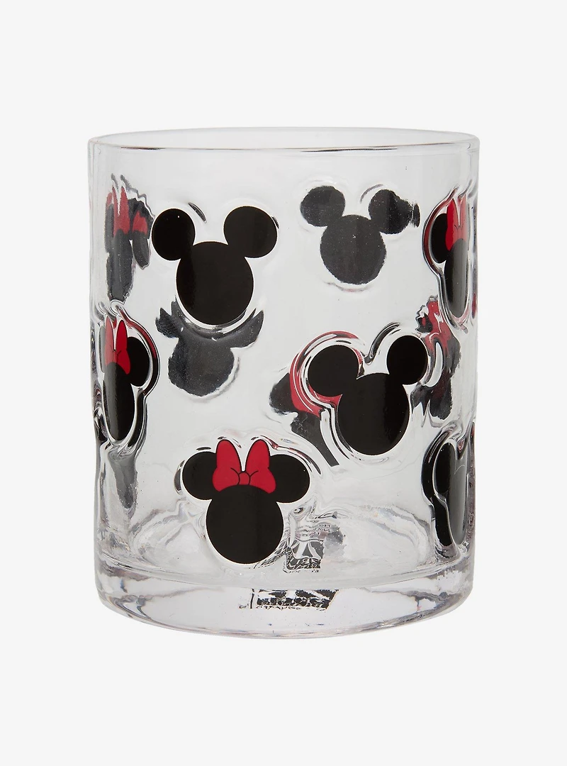 Disney Mickey & Minnie Silhouettes Molded Glass — BoxLunch Exclusive