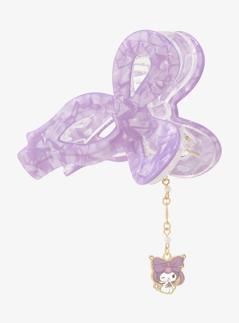 Sanrio Kuromi Bow Claw Clip with Charm — BoxLunch Exclusive