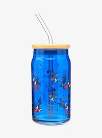Disney Fantasia Sorcerer Mickey Glass With Lid — BoxLunch Exclusive