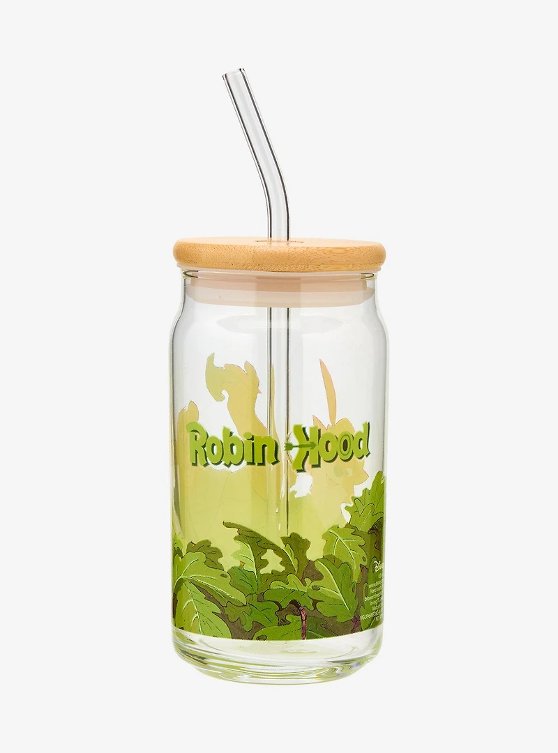 Disney Robin Hood Title Glass With Lid — BoxLunch Exclusive