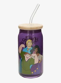 Disney The Hunchback of Notre Dame Character Glass Cup with Straw — BoxLunch Exclusive