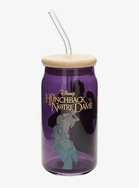 Disney The Hunchback of Notre Dame Character Glass Cup with Straw — BoxLunch Exclusive