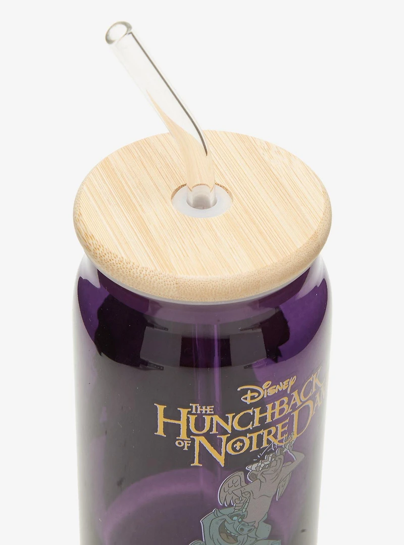 Disney The Hunchback of Notre Dame Character Glass Cup with Straw — BoxLunch Exclusive