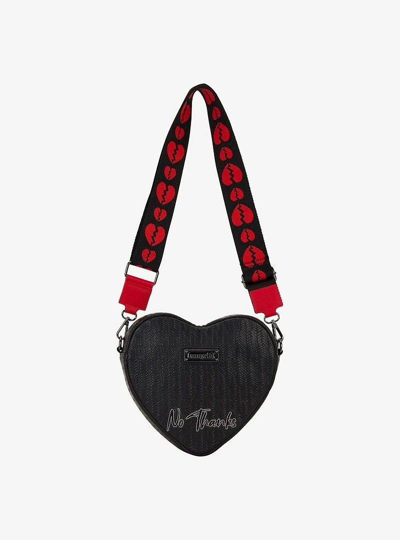 Loungefly Broken Heart Figural Crossbody Bag