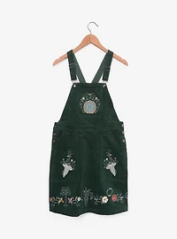 the Lord of Rings Embroidered Icons Corduroy Overall Dress - BoxLunch Exclusive