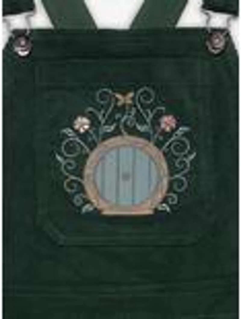 the Lord of Rings Embroidered Icons Corduroy Overall Dress - BoxLunch Exclusive