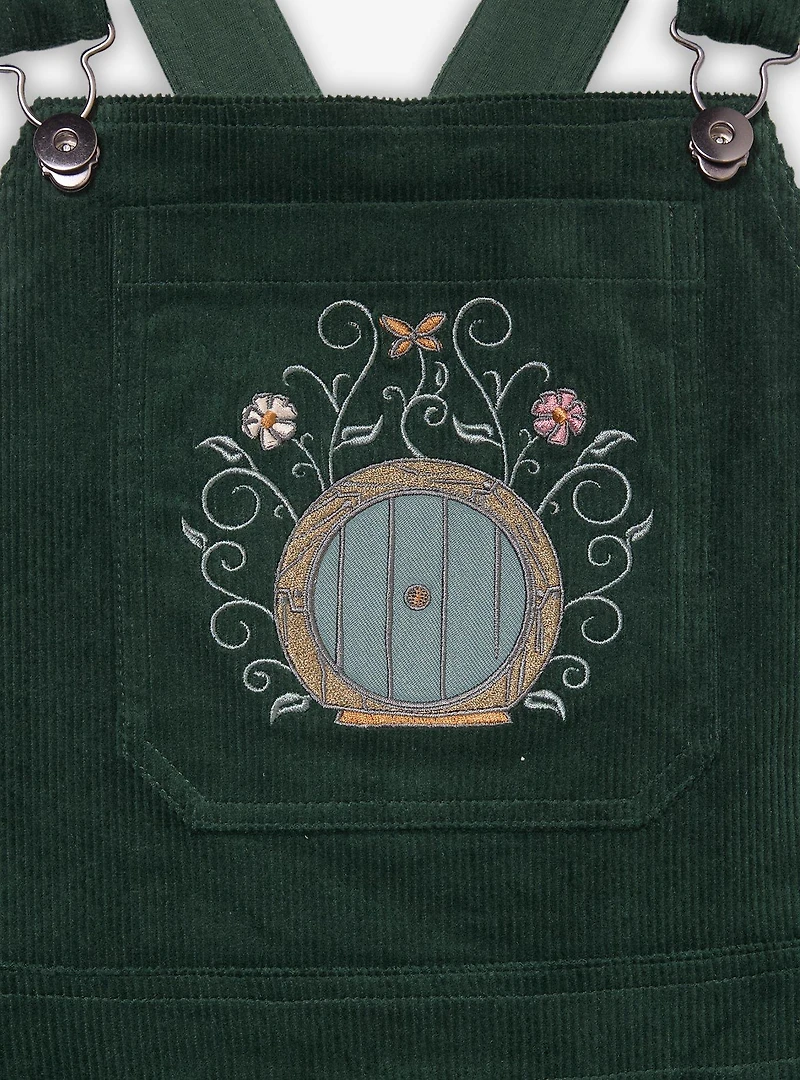the Lord of Rings Embroidered Icons Corduroy Overall Dress - BoxLunch Exclusive