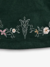 the Lord of Rings Embroidered Icons Corduroy Plus Overall Dress - BoxLunch Exclusive