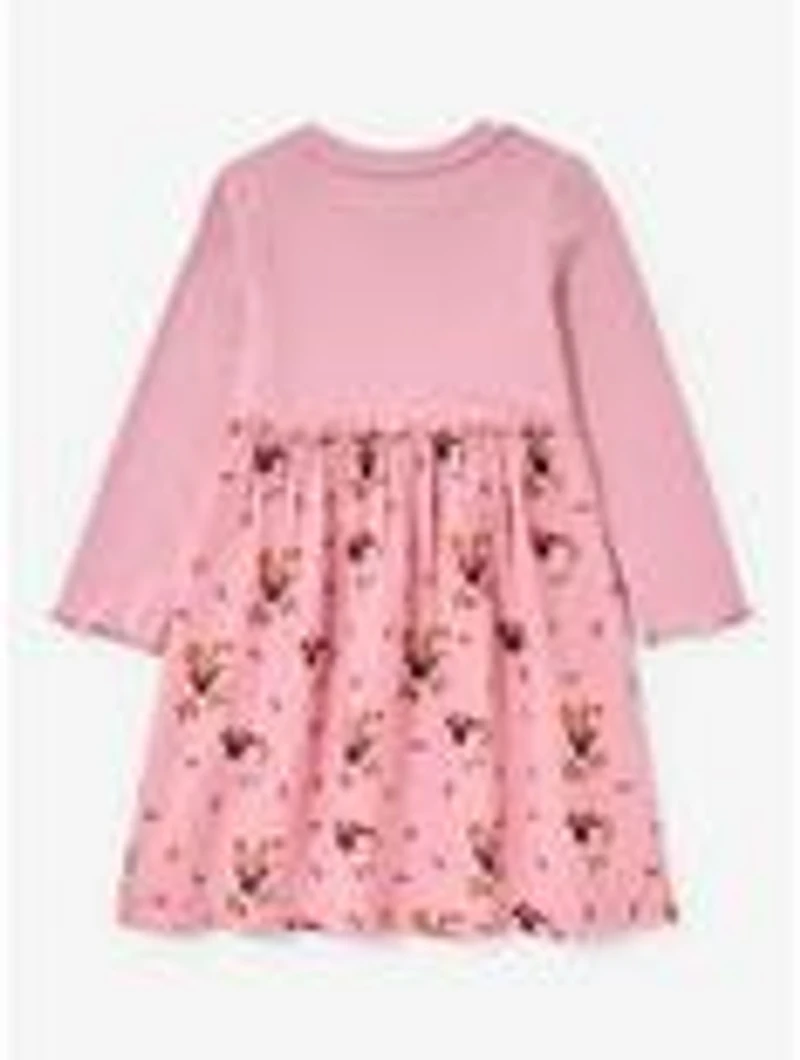 Disney Minnie Mouse Floral Toddler Long Sleeve T-Shirt Dress - BoxLunch Exclusive
