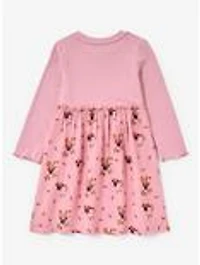 Disney Minnie Mouse Floral Toddler Long Sleeve T-Shirt Dress - BoxLunch Exclusive