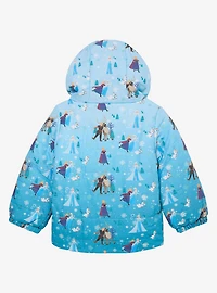 Disney Frozen Characters Allover Print Toddler Puffer Jacket - BoxLunch Exclusive