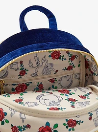 Loungefly Disney Beauty and the Beast Belle & Beast Velvet Mini Backpack — BoxLunch Exclusive