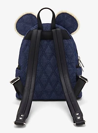 Loungefly Disney Minnie Mouse Denim Quilted Mini Backpack — BoxLunch Exclusive