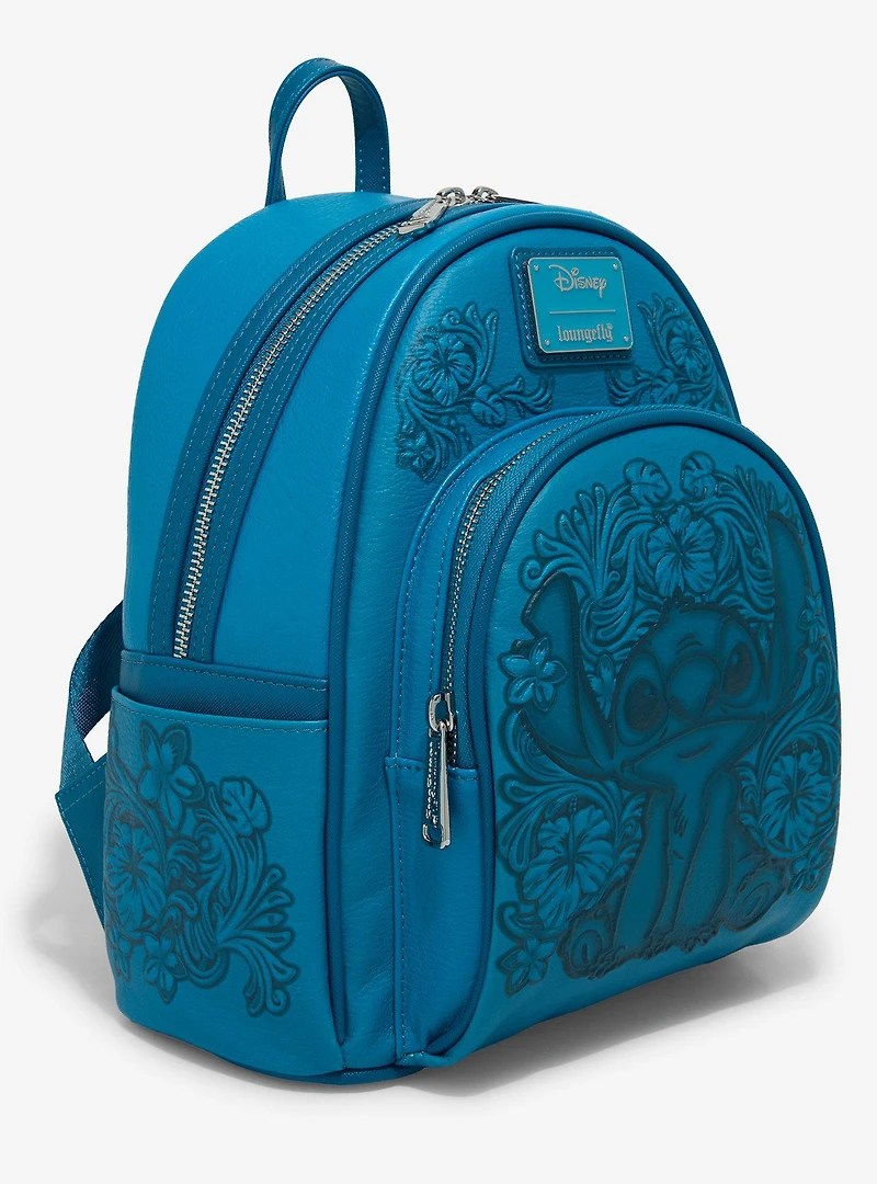 Loungefly Disney Lilo & Stitch Hibiscus Blue Mini Backpack — BoxLunch Exclusive
