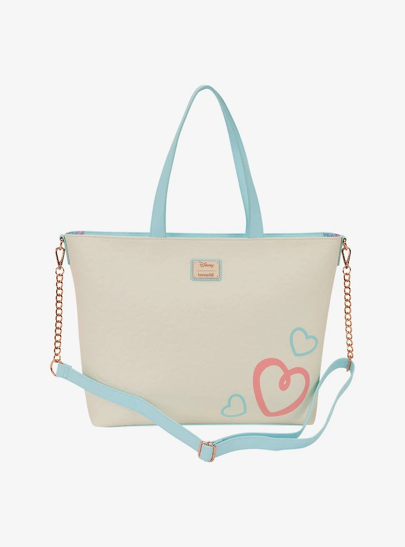 Loungefly Disney Lilo & Stitch Angel & Stitch Valentine's Day Cake Tote Bag