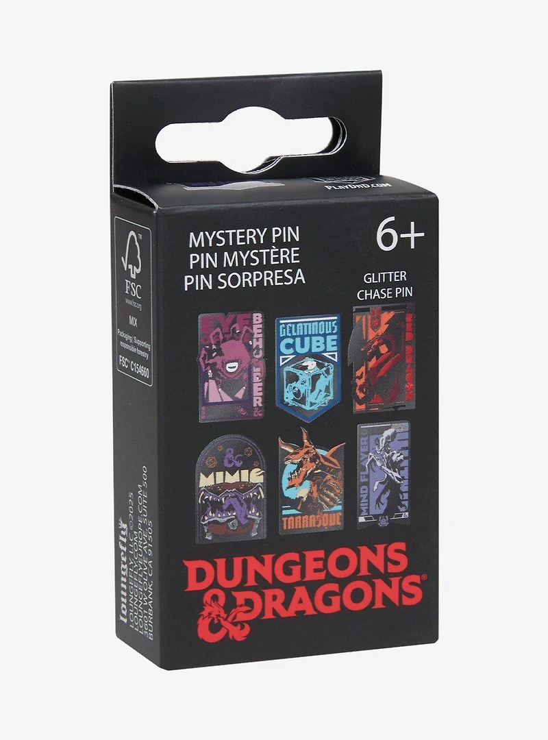 Loungefly Dungeons & Dragons Monsters Blind Box Enamel Pin
