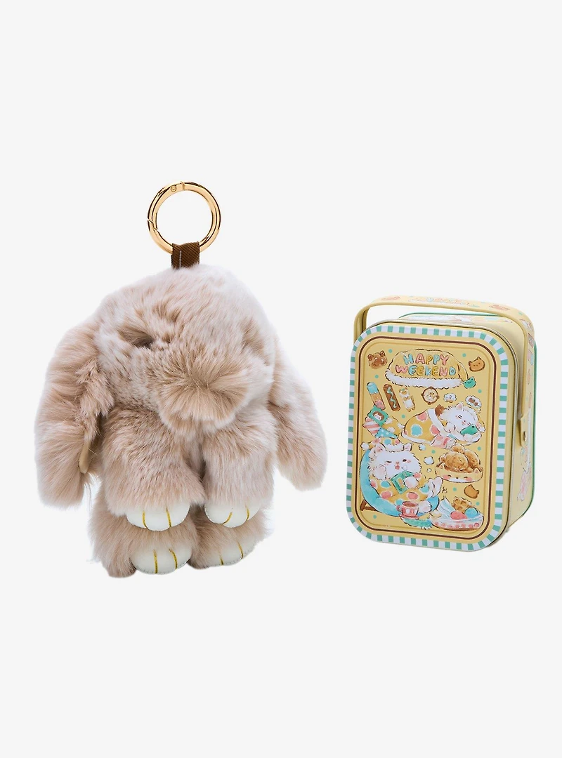 BunnyLulu Snugglylulu Plush Keychain with Tin