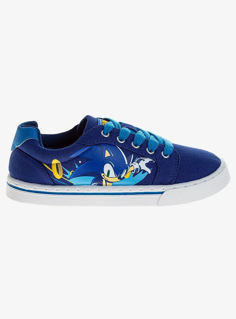 Sonic The Hedgehog Boys Lace Up Canvas Sneakers