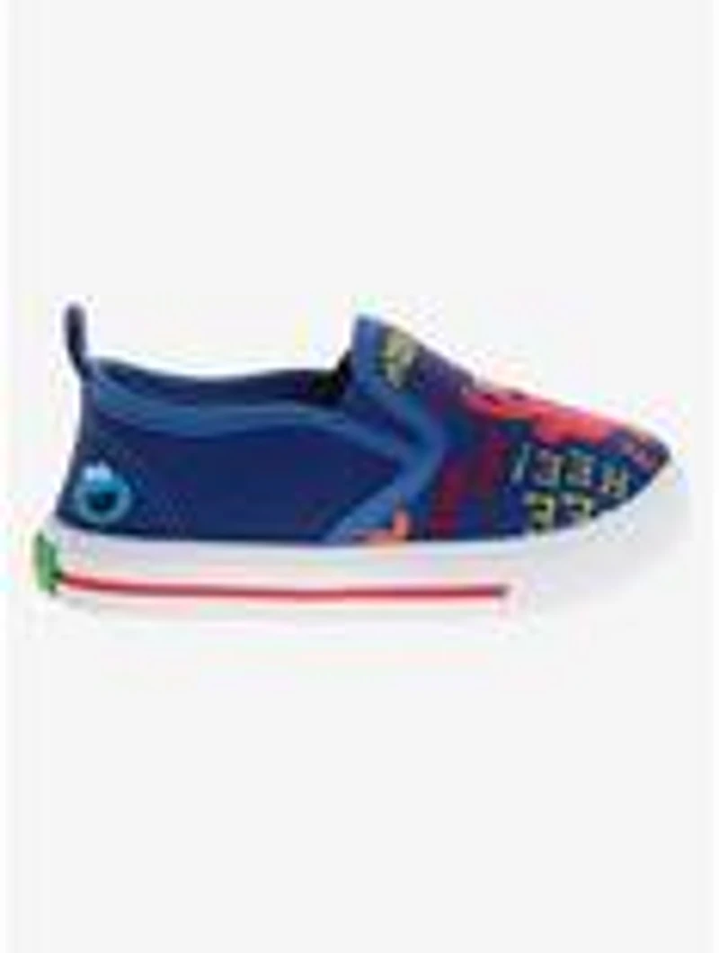 Sesame Street Elmo and Cookie Monster Slip-On Toddler & Kids Canvas Sneakers