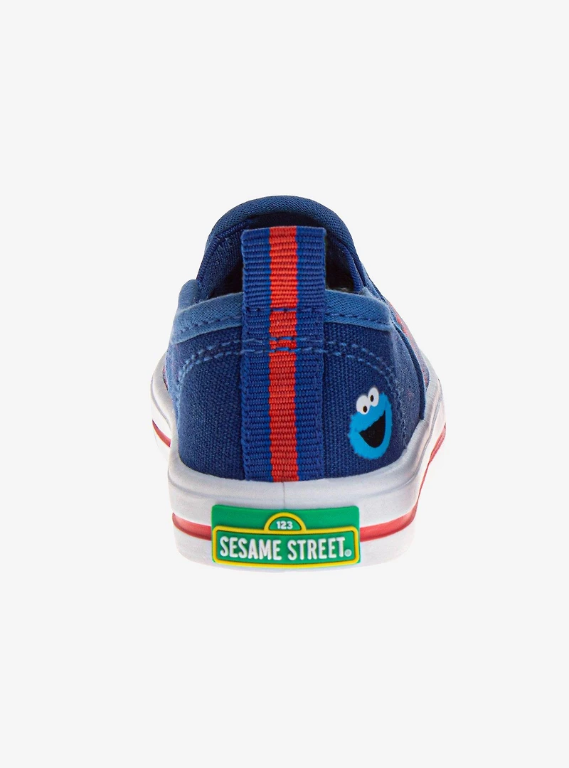 Sesame Street Elmo and Cookie Monster Slip-On Toddler & Kids Canvas Sneakers