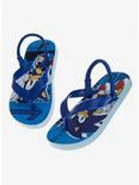 Sonic The Hedgehog Toddler & Boys Slip-On Flip Flops