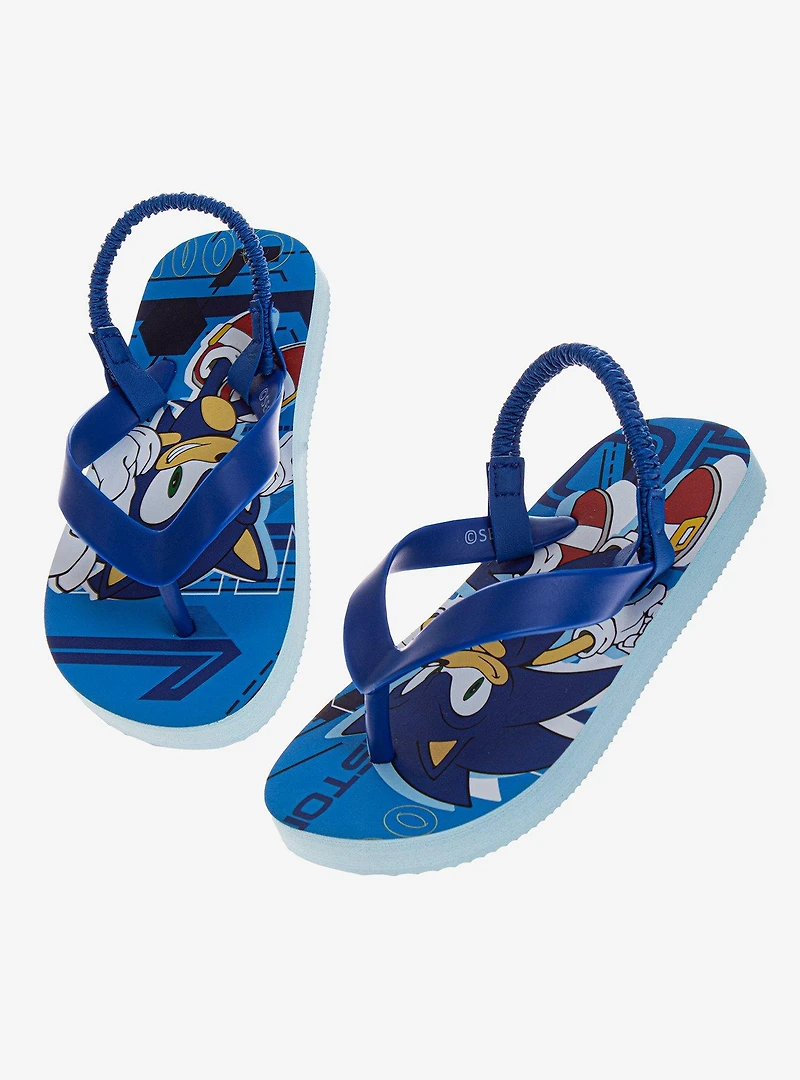 Sonic The Hedgehog Toddler & Boys Slip-On Flip Flops