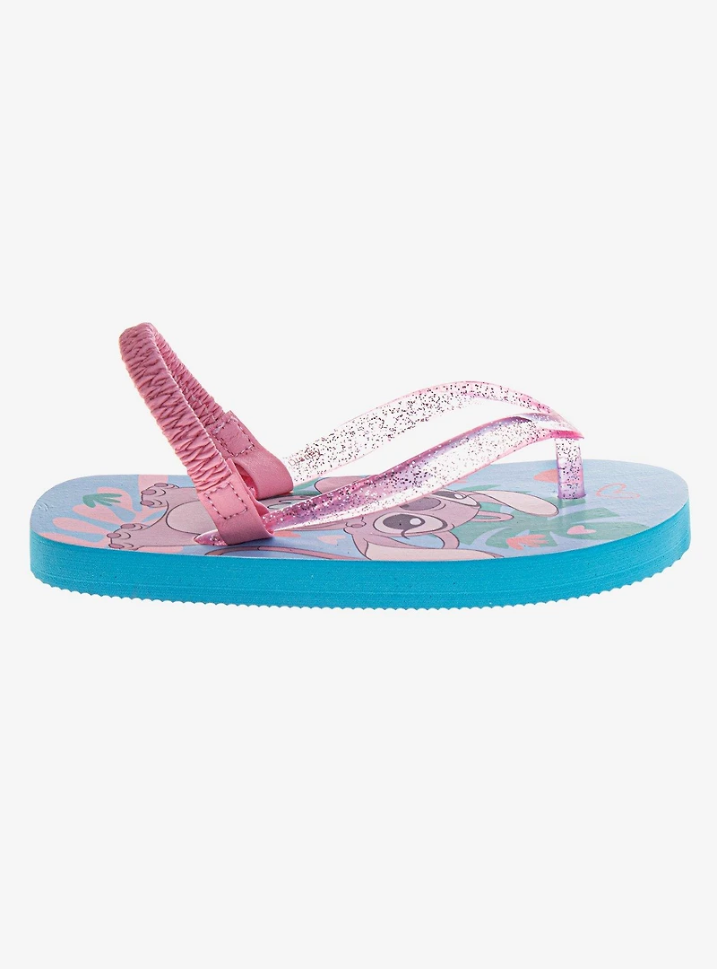 Disney Lilo & Stitch and Angel Toddler Girls Dual Sizes Flip Flops