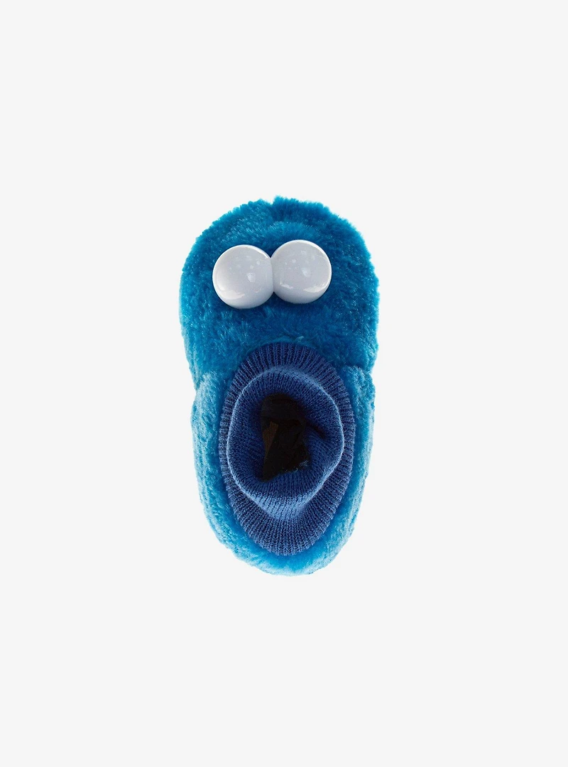 Sesame Street Happy Cookie Monster Toddler & Kids Slippers