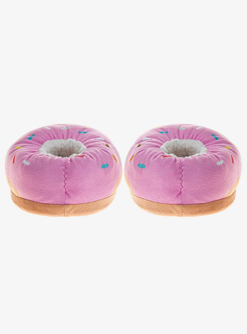 Pink Doughnut Girls Comfy Slippers