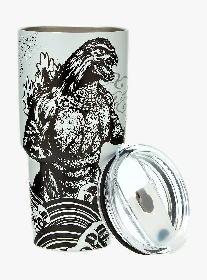 Godzilla Ink Portrait Travel Mug — BoxLunch Exclusive