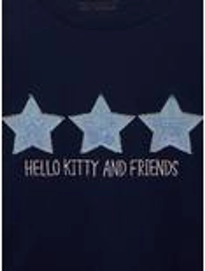 Sanrio Hello Kitty and Friends Denim Stars Women's Cropped T-Shirt - BoxLunch Exclusive