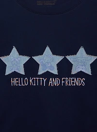 Sanrio Hello Kitty and Friends Denim Stars Women's Cropped T-Shirt - BoxLunch Exclusive