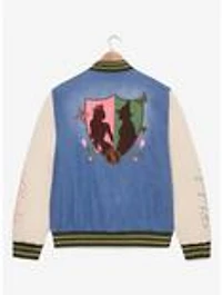 Wicked Glinda & Elphaba Denim Varsity Jacket - BoxLunch Exclusive