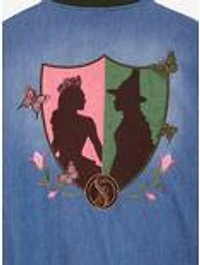 Wicked Glinda & Elphaba Denim Varsity Jacket - BoxLunch Exclusive
