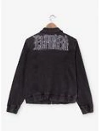 Wicked Elphaba Icons Rhinestone Women's Black Denim Jacket — BoxLunch Exclusive