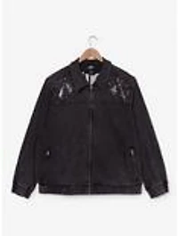 Wicked Elphaba Icons Rhinestone Women's Plus Black Denim Jacket — BoxLunch Exclusive