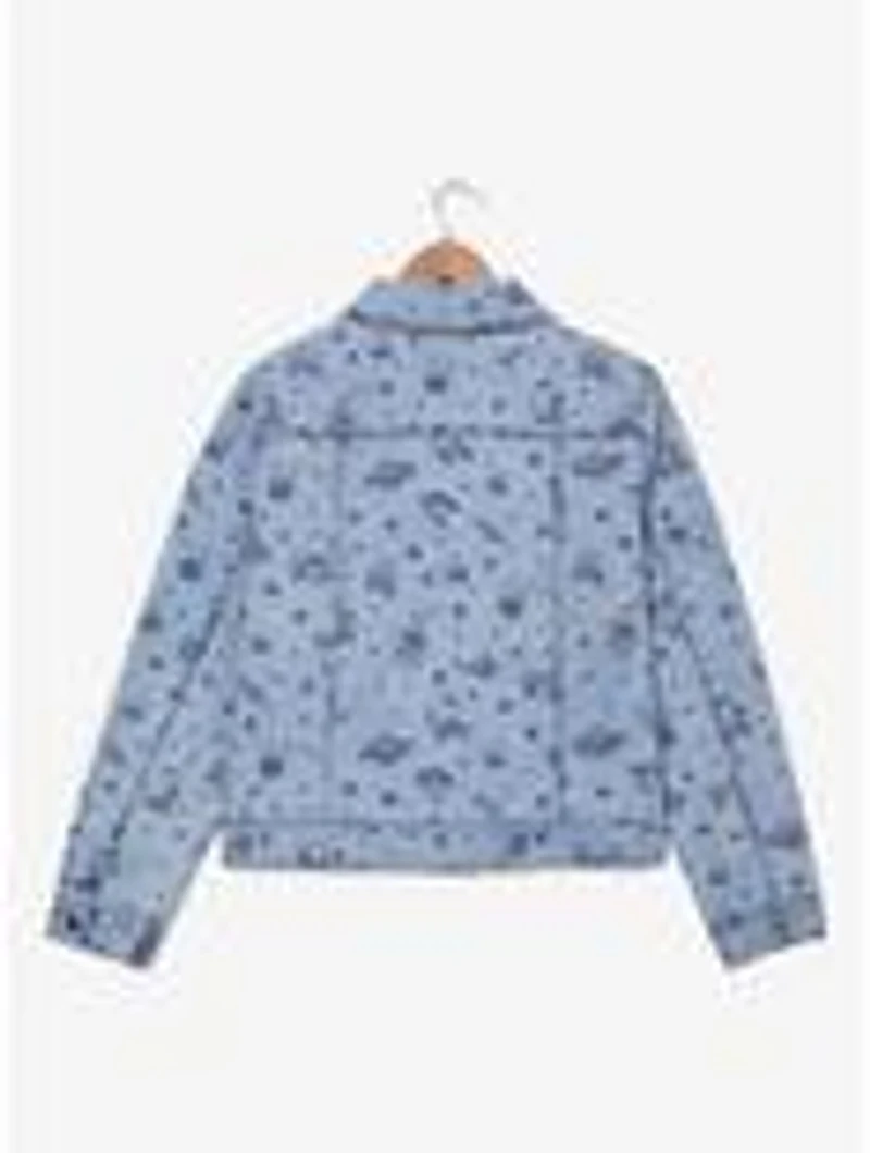 Sanrio Hello Kitty and Friends Space Allover Print Women's Plus Denim Jacket - BoxLunch Exclusive