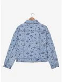 Sanrio Hello Kitty and Friends Space Allover Print Women's Plus Denim Jacket - BoxLunch Exclusive