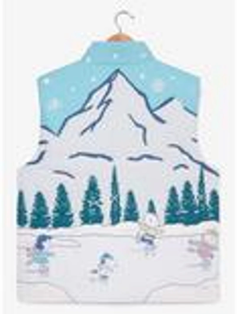 Peanuts Skiing Scene Puffer Vest - BoxLunch Exclusive